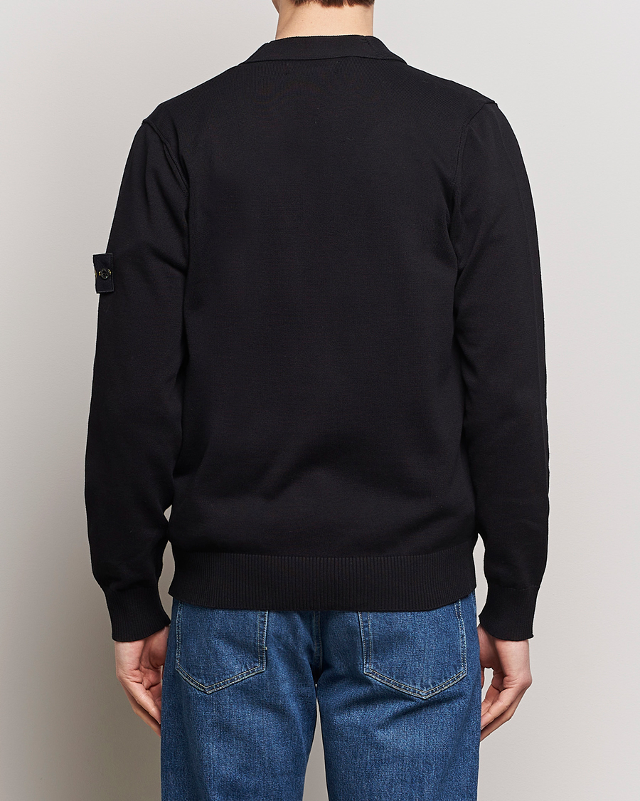 Herre | Trøjer | Stone Island | Soft Organic Cotton Cardigan Black