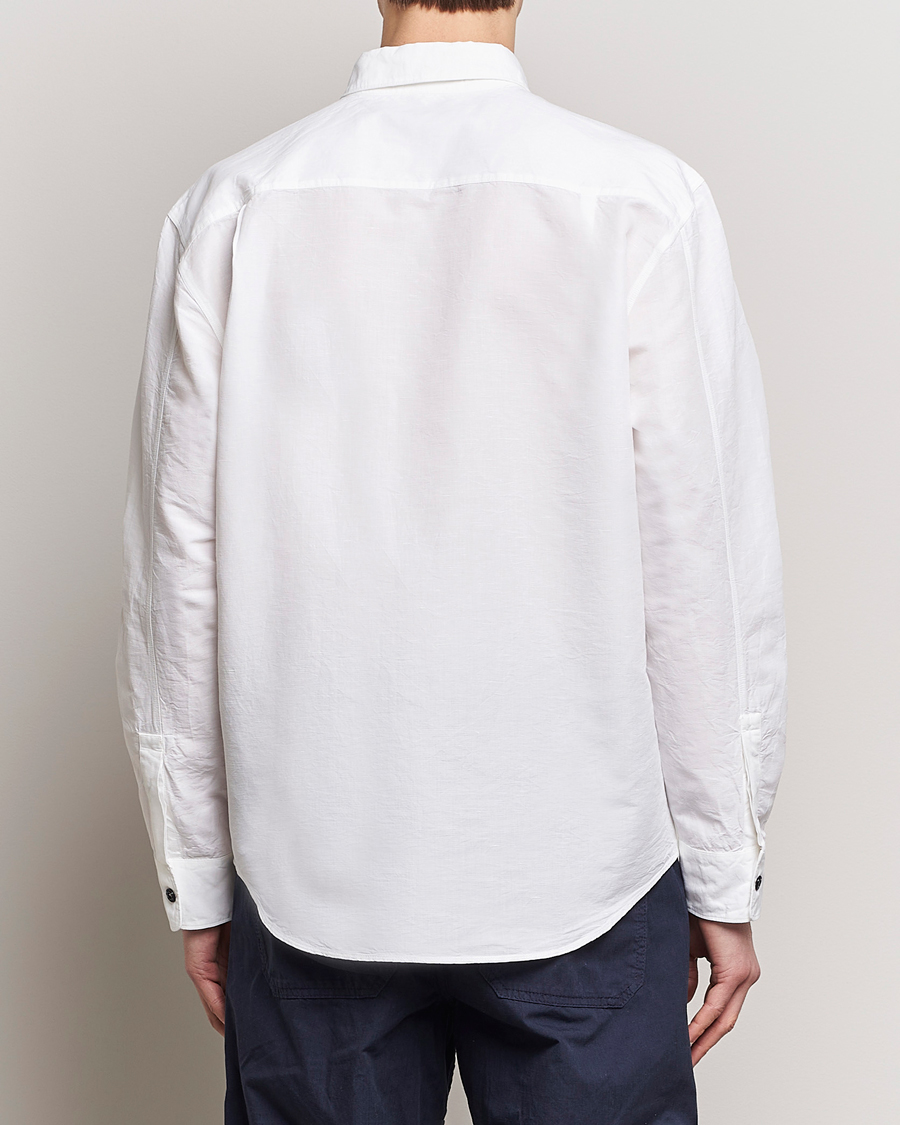 Herre | Skjorter | Stone Island | Cotton/Hemp Pocket Overshirt White