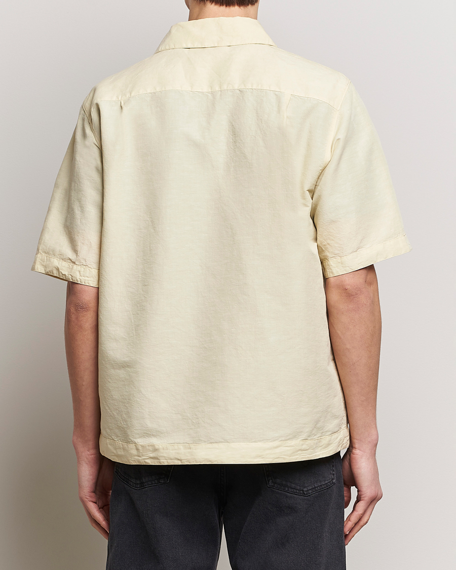 Herre | Skjorter | Stone Island | Cotton/Hemp Short Sleeve Shirts Beige