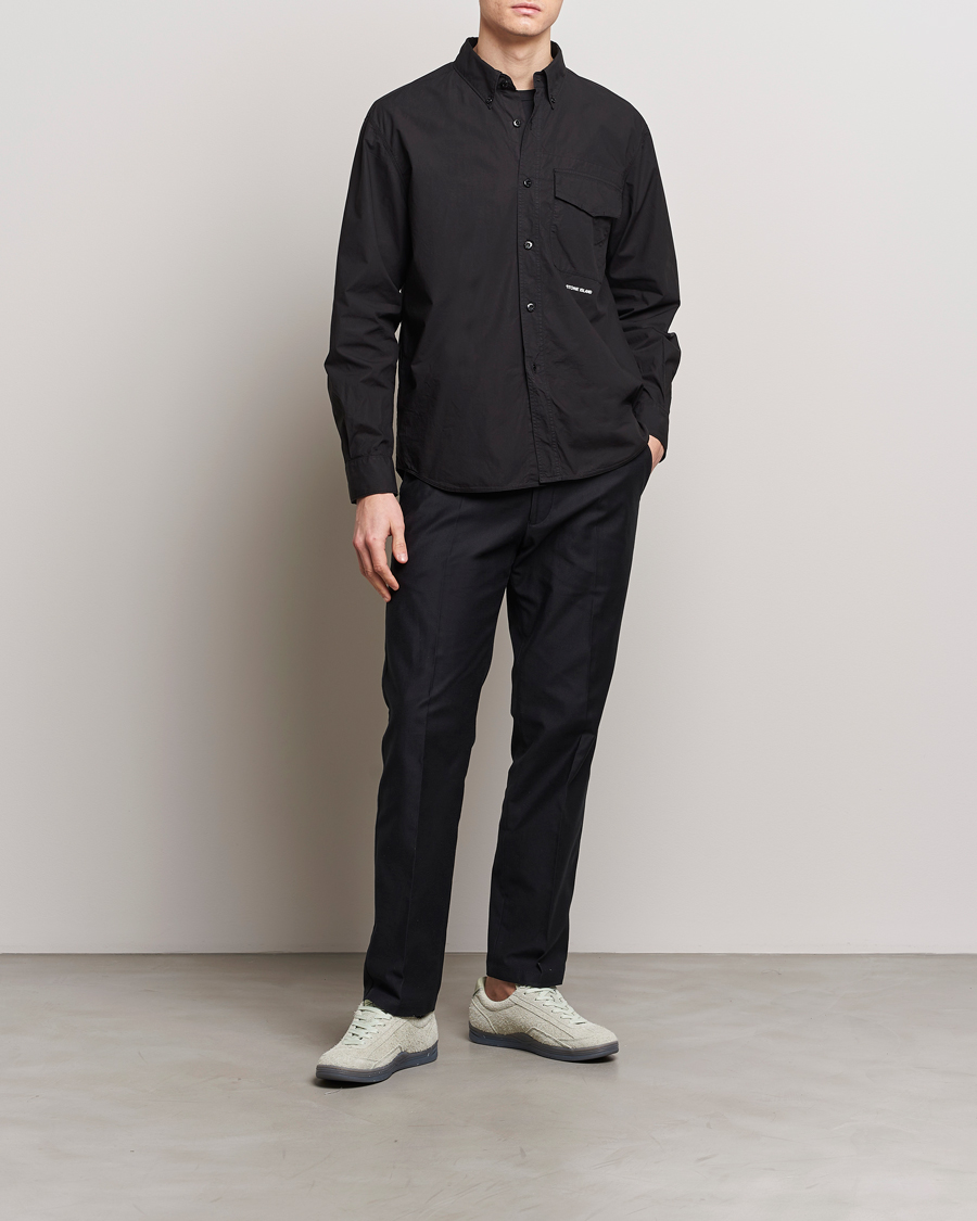 Herre | Skjorter | Stone Island | Light Cotton Shirt Black