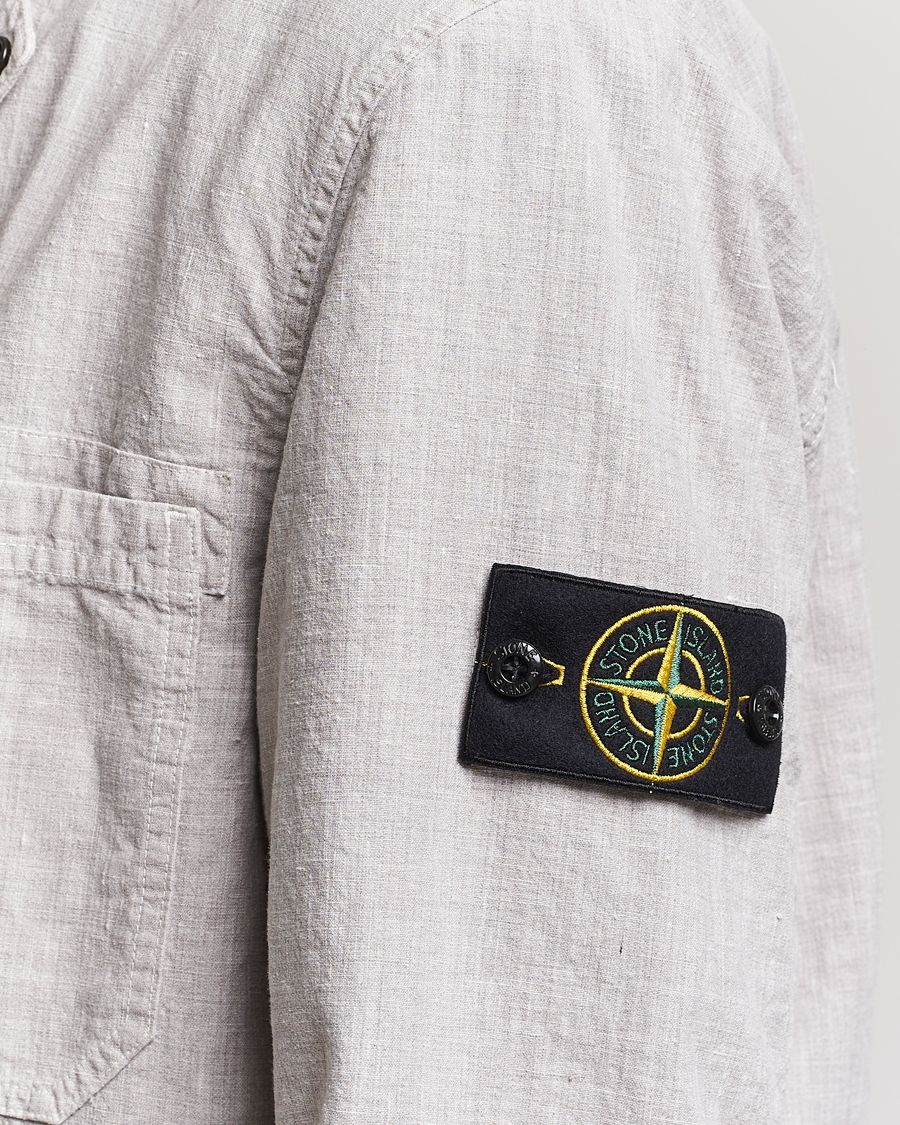 Herre | Jakkesæt | Stone Island | Linen Nylon Relaxed Suit Dove Grey