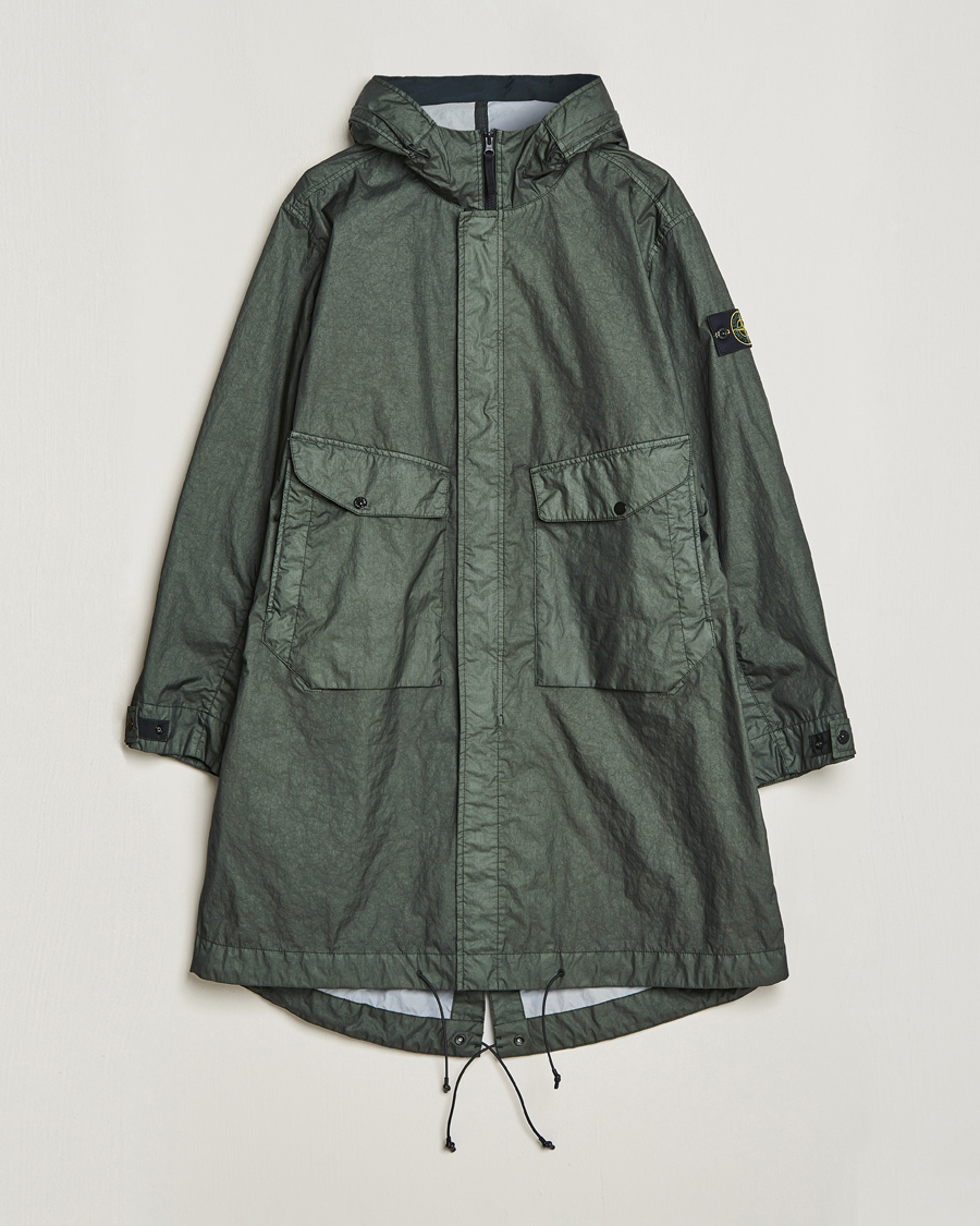 Herre | Jakker | Stone Island | Membrana Fishtail Coat Musk