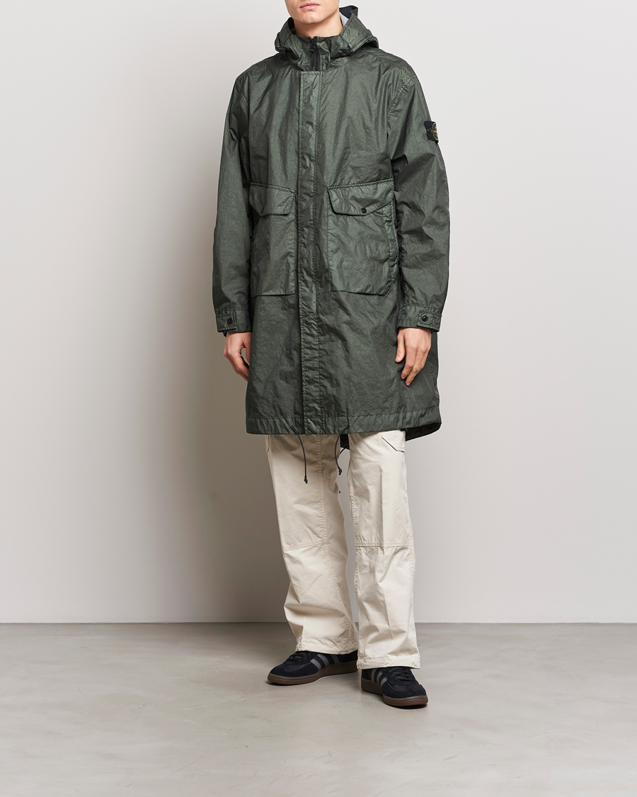 Herre | Jakker | Stone Island | Membrana Fishtail Coat Musk