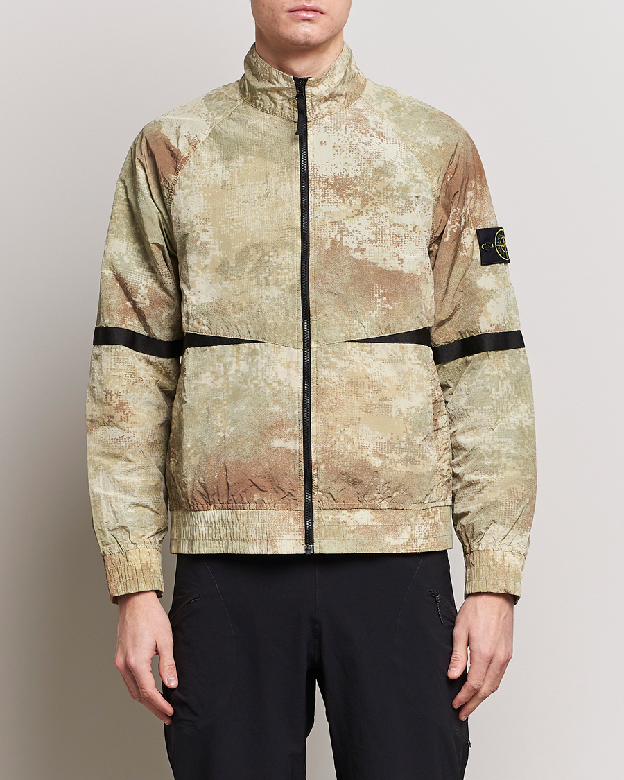 Herre | Forårsjakker | Stone Island | Dissolving Grid Camo Short Jacket Natural Beige