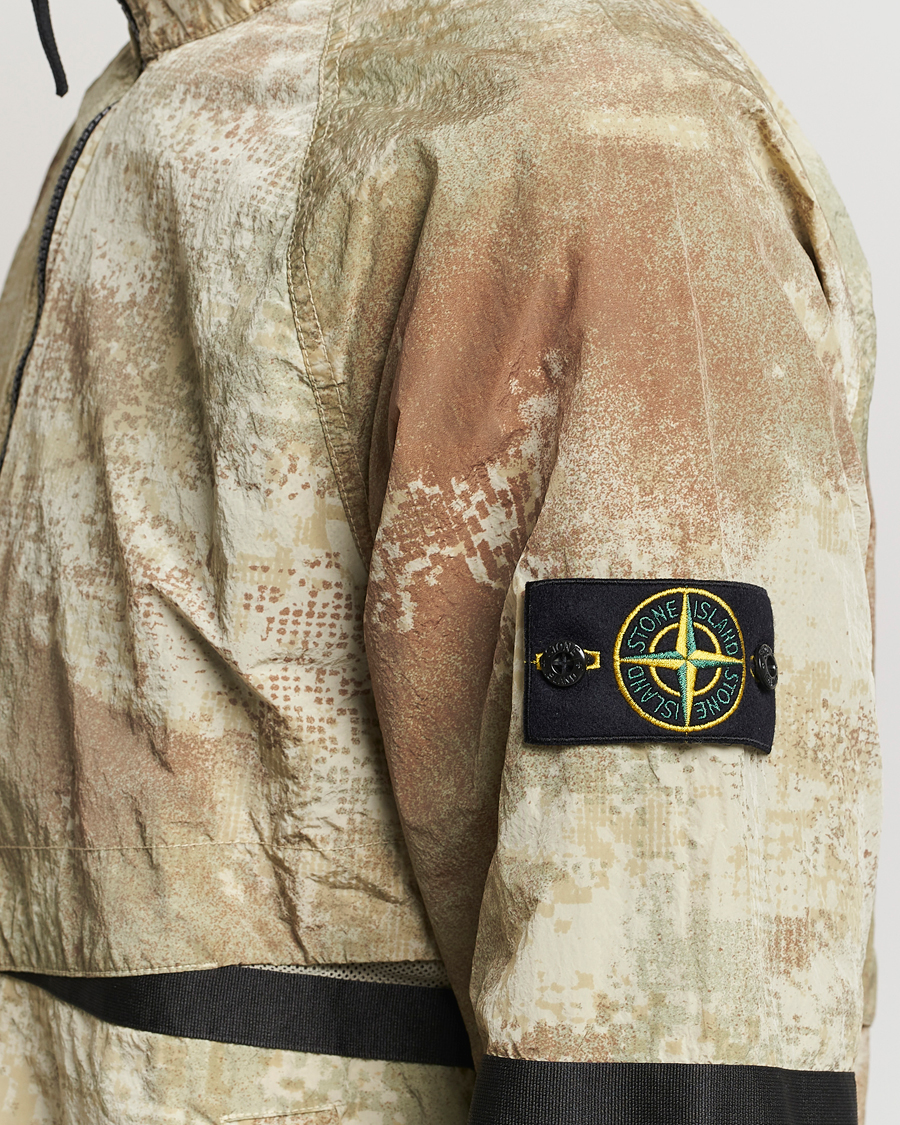 Herre | Jakker | Stone Island | Dissolving Grid Camo Short Jacket Natural Beige