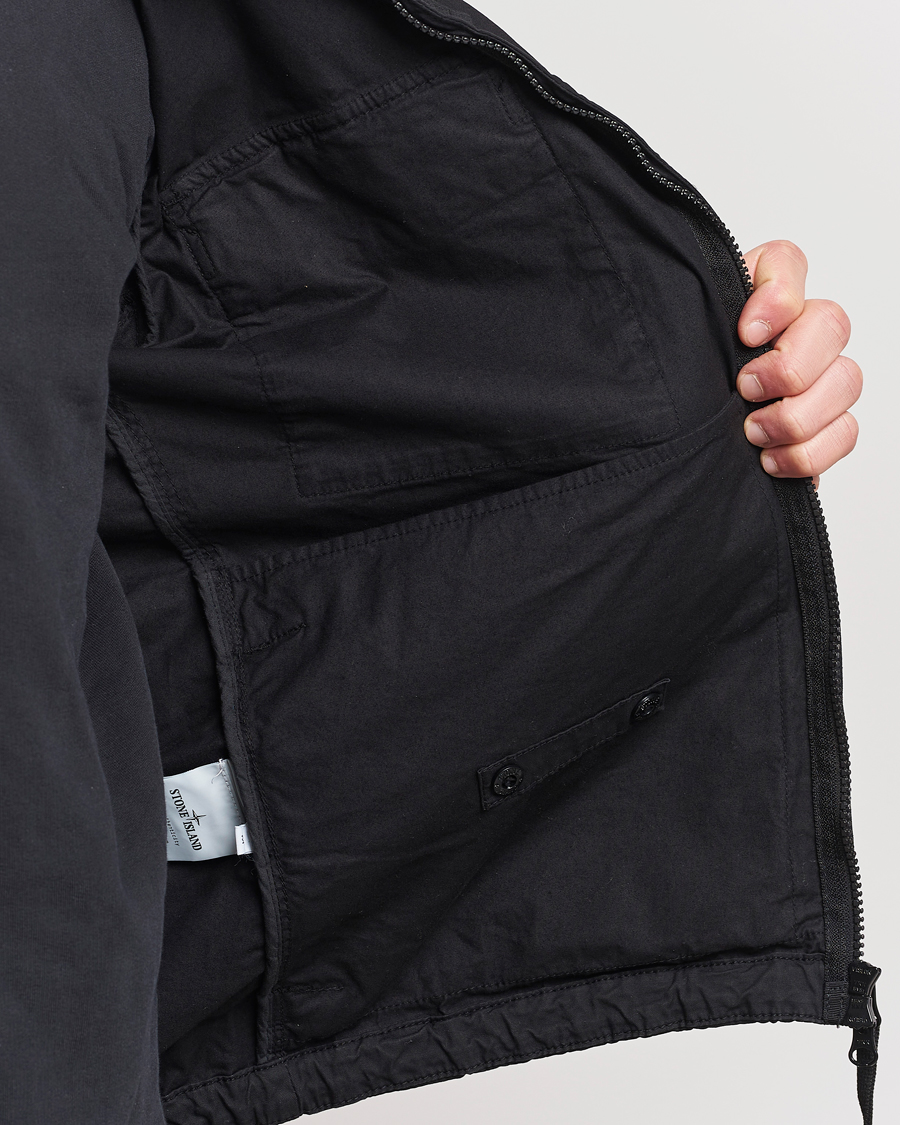 Herre | Jakker | Stone Island | Supima Cotton Hooded Jacket Black