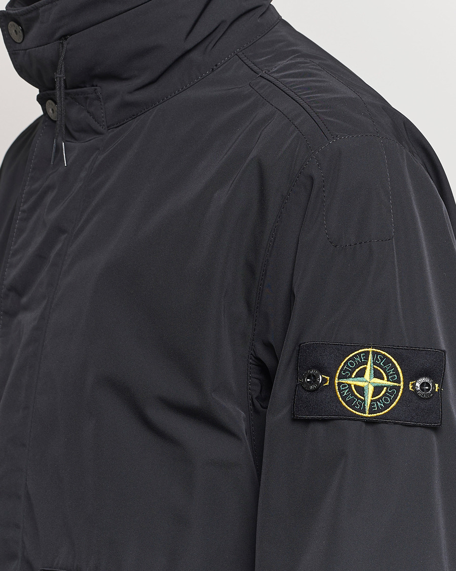 Herre | Jakker | Stone Island | Micro Twill Hooded Jacket Black