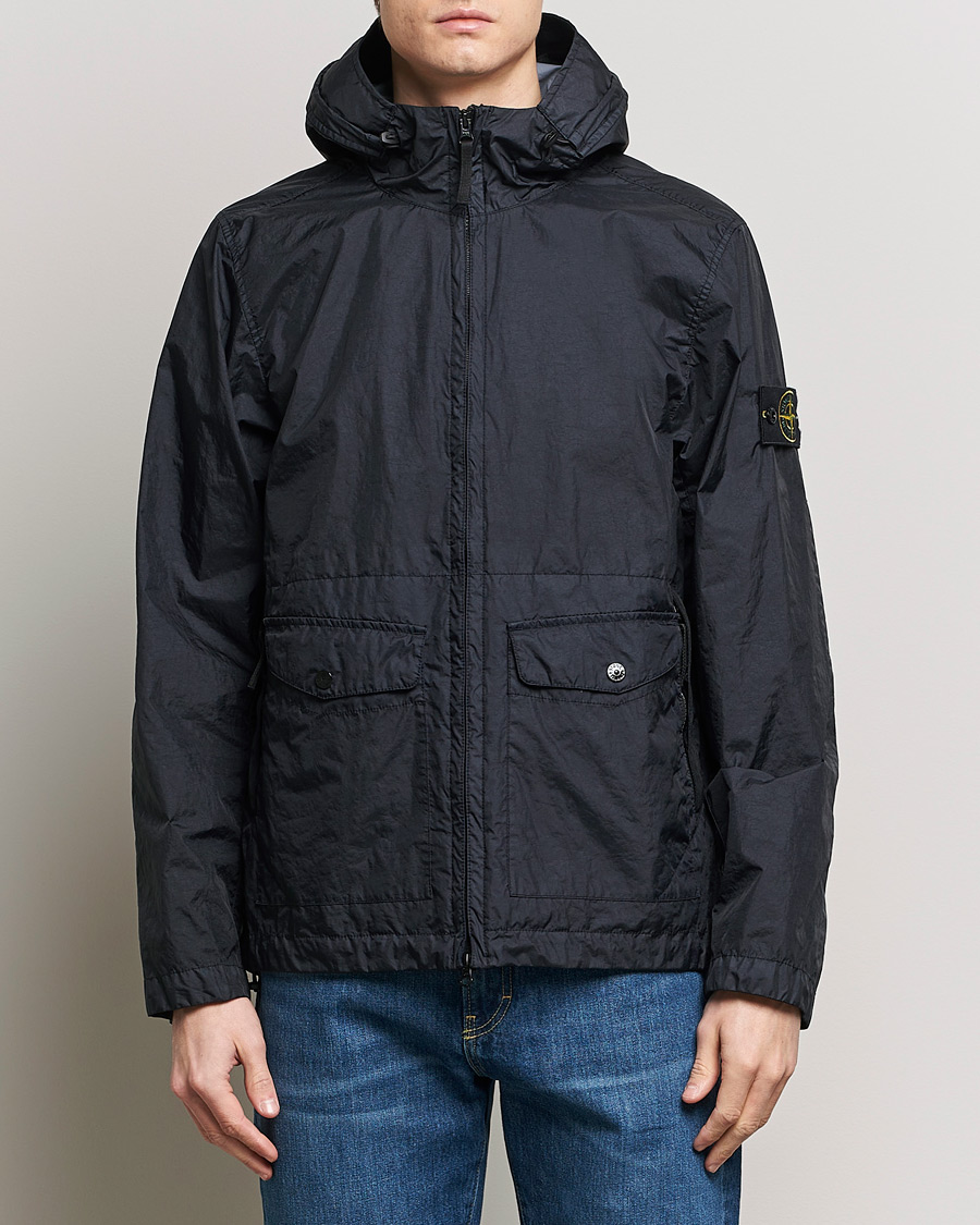 Herre | Stone Island | Stone Island | Membrana Hooded Jacket Navy Blue