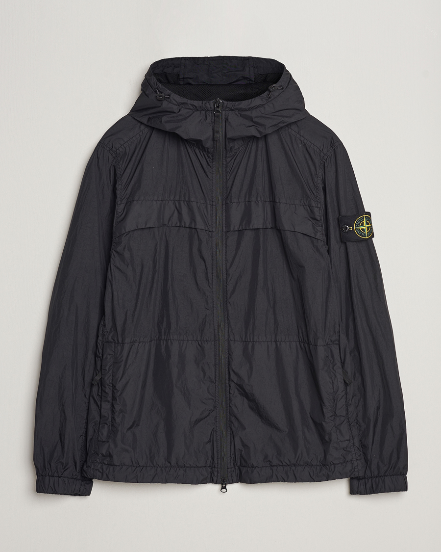 Herre | Jakker | Stone Island | Crinkle Reps Hooded Jacket Black