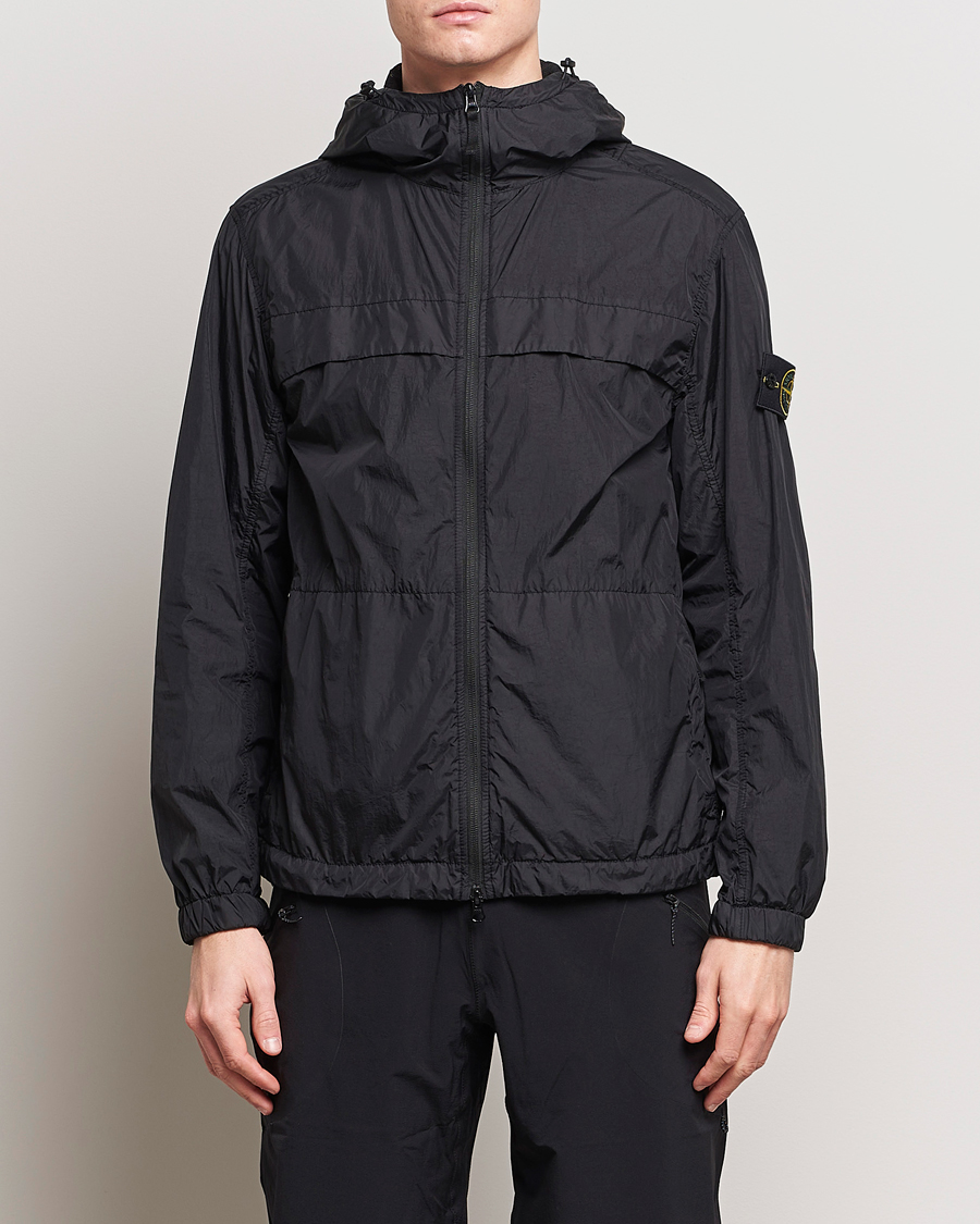 Herre | Jakker | Stone Island | Crinkle Reps Hooded Jacket Black