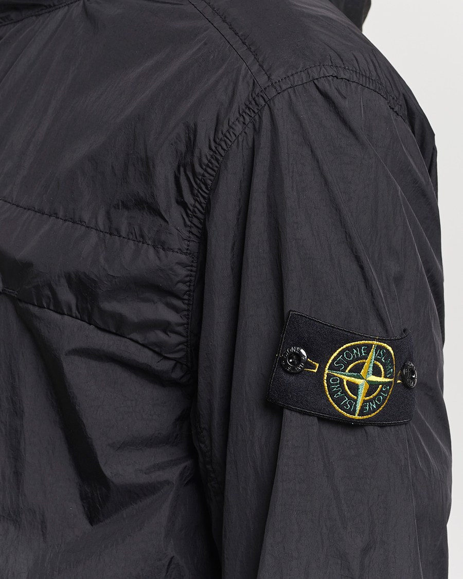 Herre | Jakker | Stone Island | Crinkle Reps Hooded Jacket Black