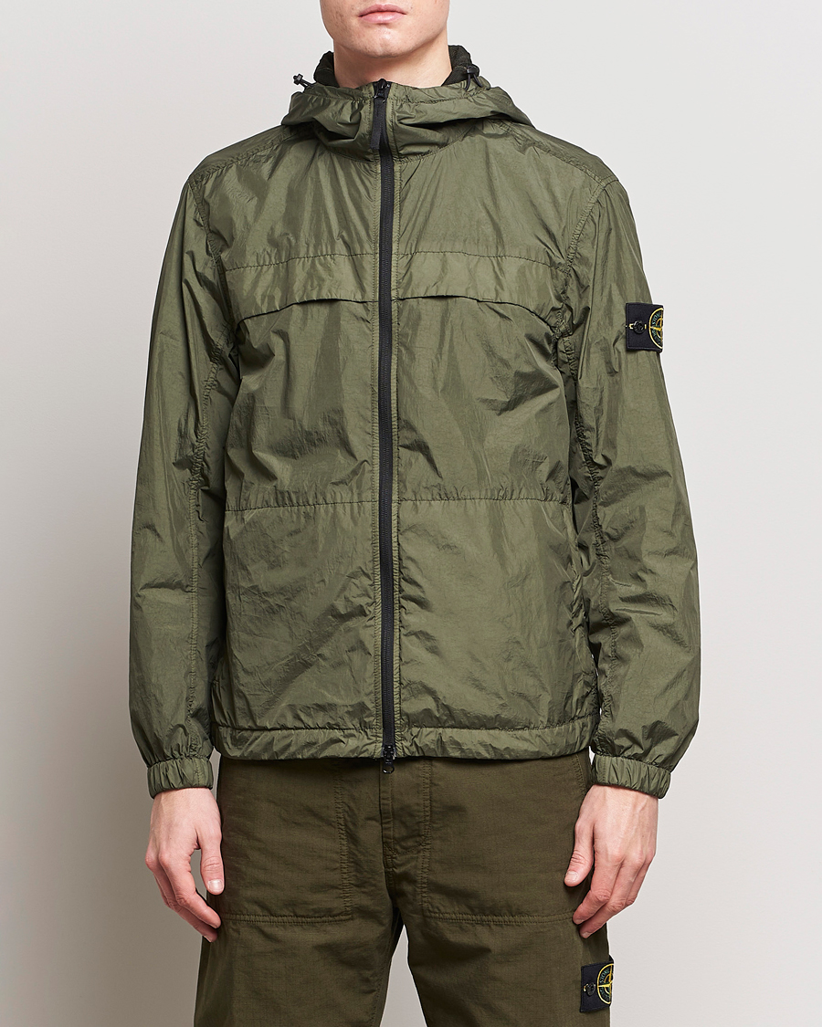 Herre | Casual jakker | Stone Island | Crinkle Reps Hooded Jacket Musk