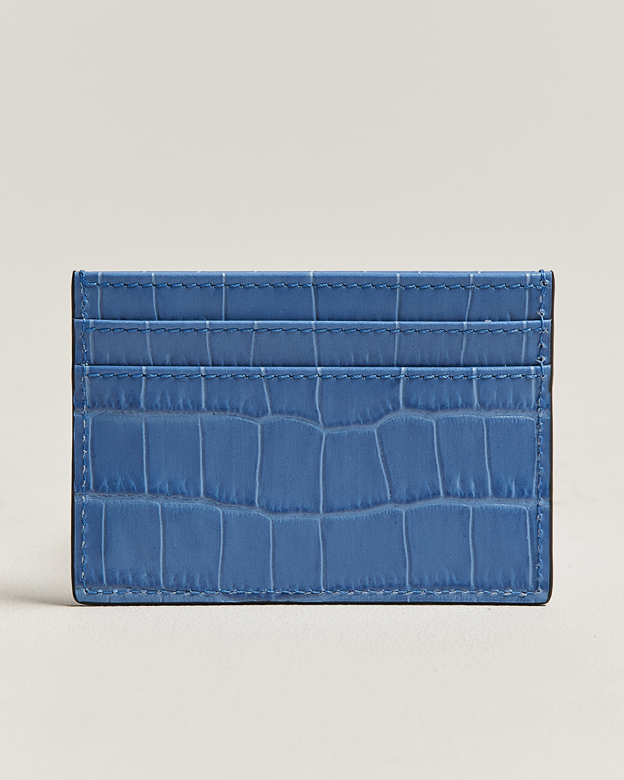 Herre | Tilbehør | Smythson | Mara Flat Cardholder Nile Blue