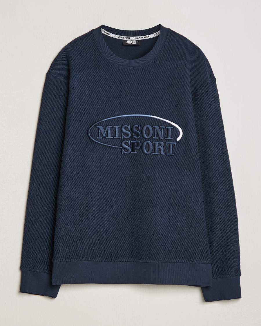 Herre |  | Missoni | SPORT Crewneck Sweatshirt Navy