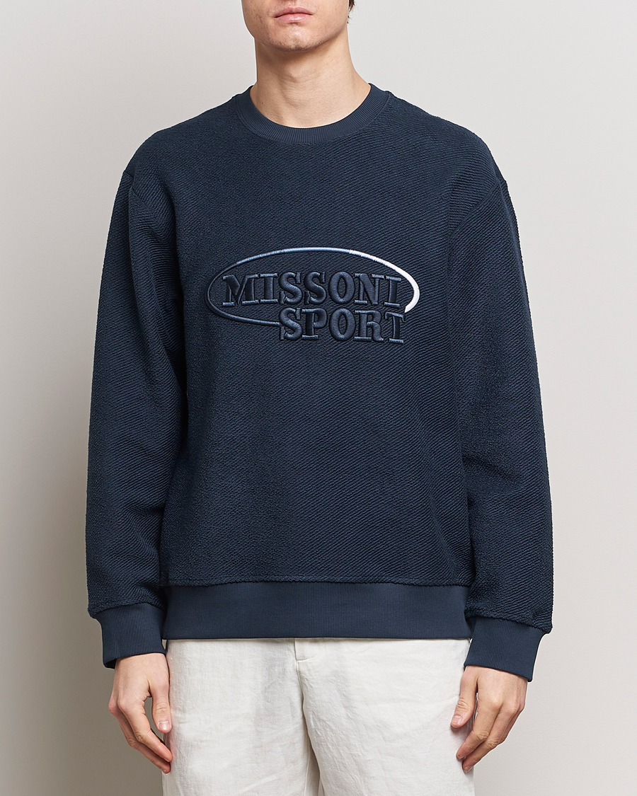 Herre | Italian Department | Missoni | SPORT Crewneck Sweatshirt Navy