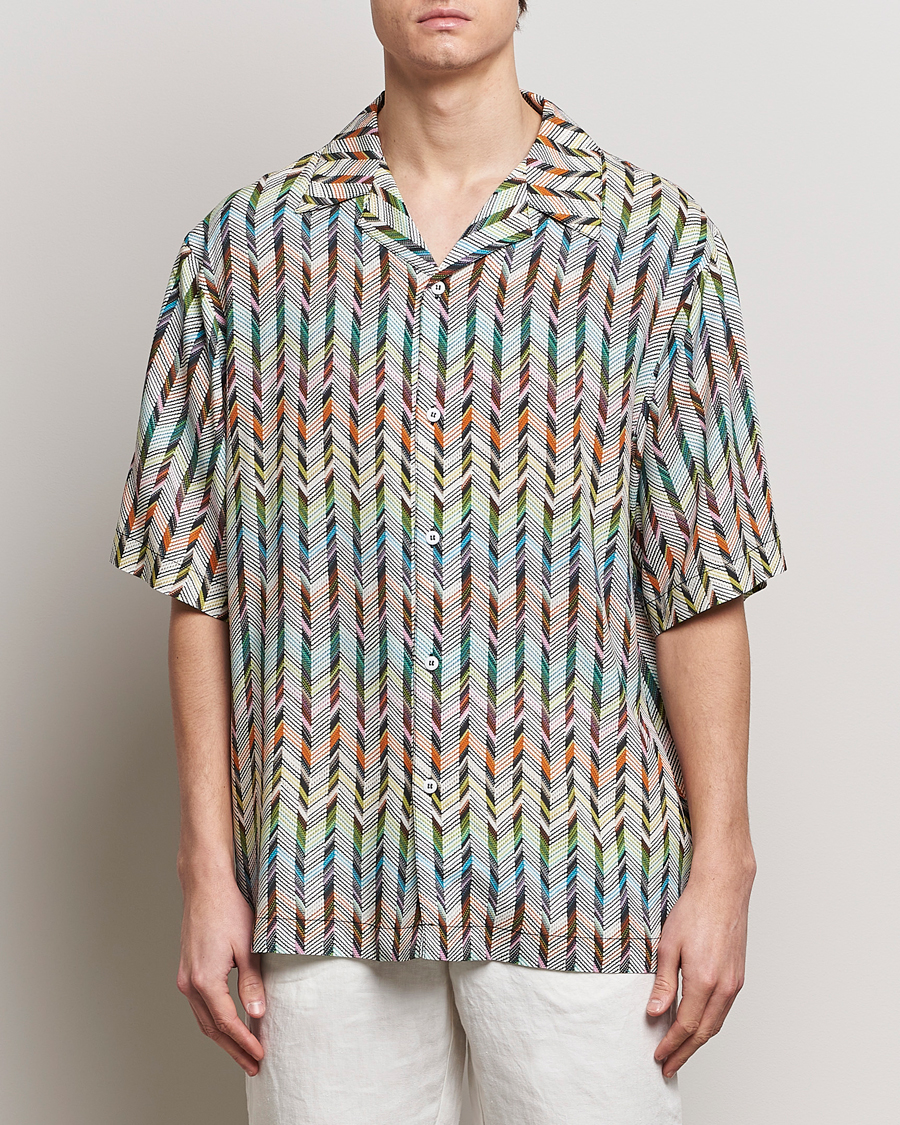 Herre | Kortærmede skjorter | Missoni | SPORT Short Sleeve Shirt White/Multi