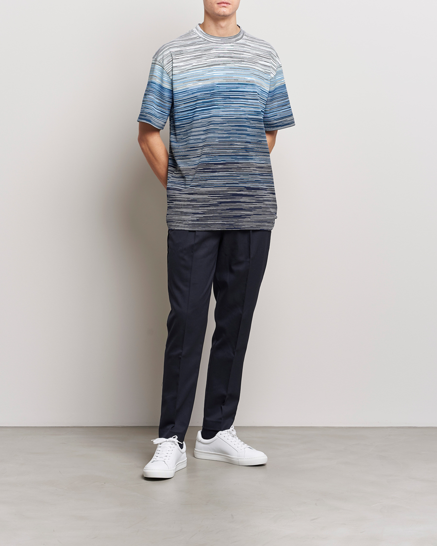 Herre | T-Shirts | Missoni | Space Dyed T-Shirt Blue
