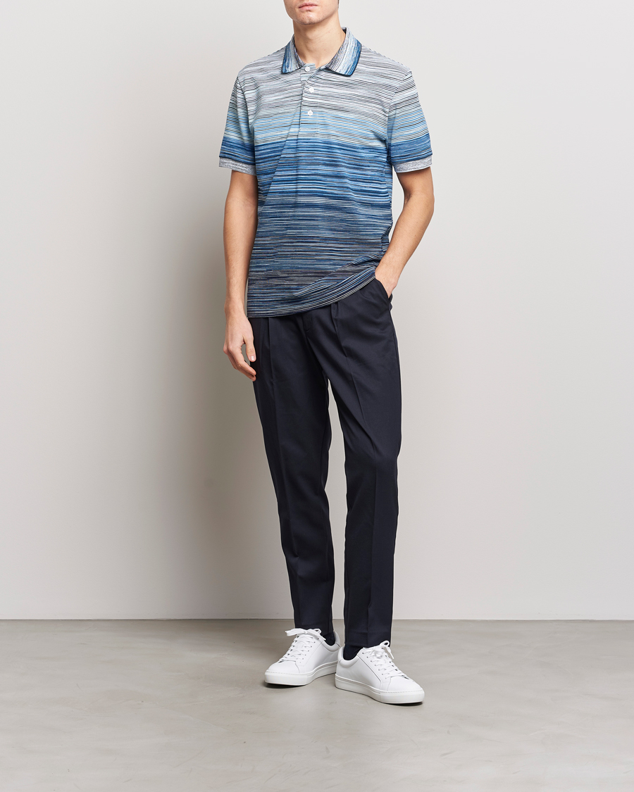 Herre | Polotrøjer | Missoni | Space Dyed Polo Blue