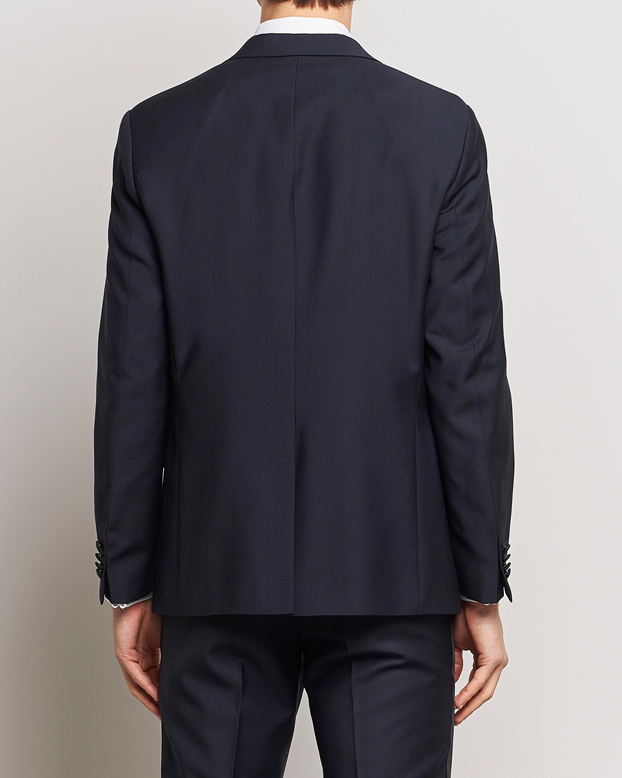 Herre | Blazere & jakker | Oscar Jacobson | Frampton Wool Tuxedo Blazer Navy