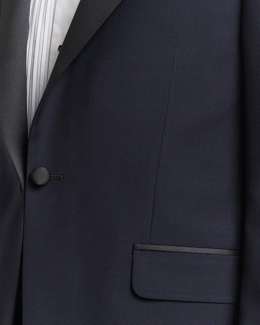 Herre | Blazere & jakker | Oscar Jacobson | Frampton Wool Tuxedo Blazer Navy