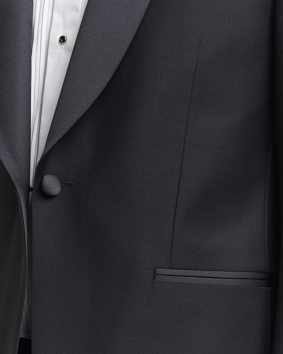 Herre | Blazere & jakker | Oscar Jacobson | Figaro Wool Tuxedo Blazer Black
