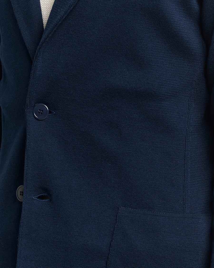 Herre | Blazere & jakker | Lardini | Knitted Cotton Blazer Navy