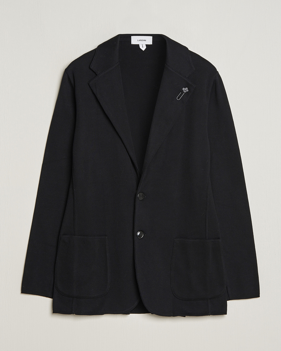 Herre | Blazere & jakker | Lardini | Knitted Cotton Blazer Black