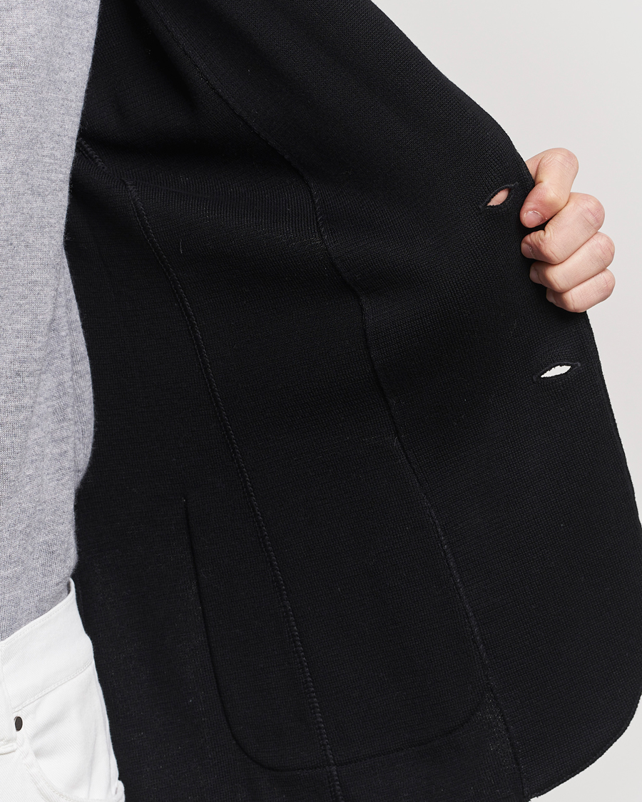 Herre | Blazere & jakker | Lardini | Knitted Cotton Blazer Black