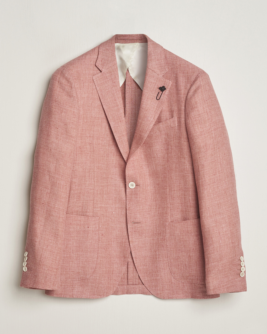 Herre | Blazere & jakker | Lardini | Wool/Linen Patch Pocket Blazer Soft Red