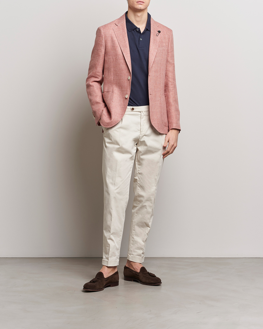 Herre | Blazere & jakker | Lardini | Wool/Linen Patch Pocket Blazer Soft Red