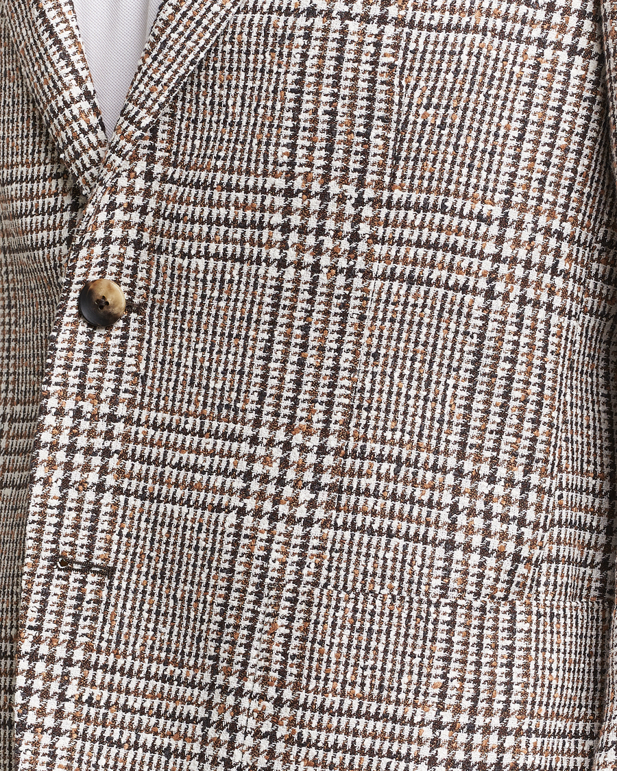 Herre | Blazere & jakker | Lardini | Checked Linen Blazer Brown
