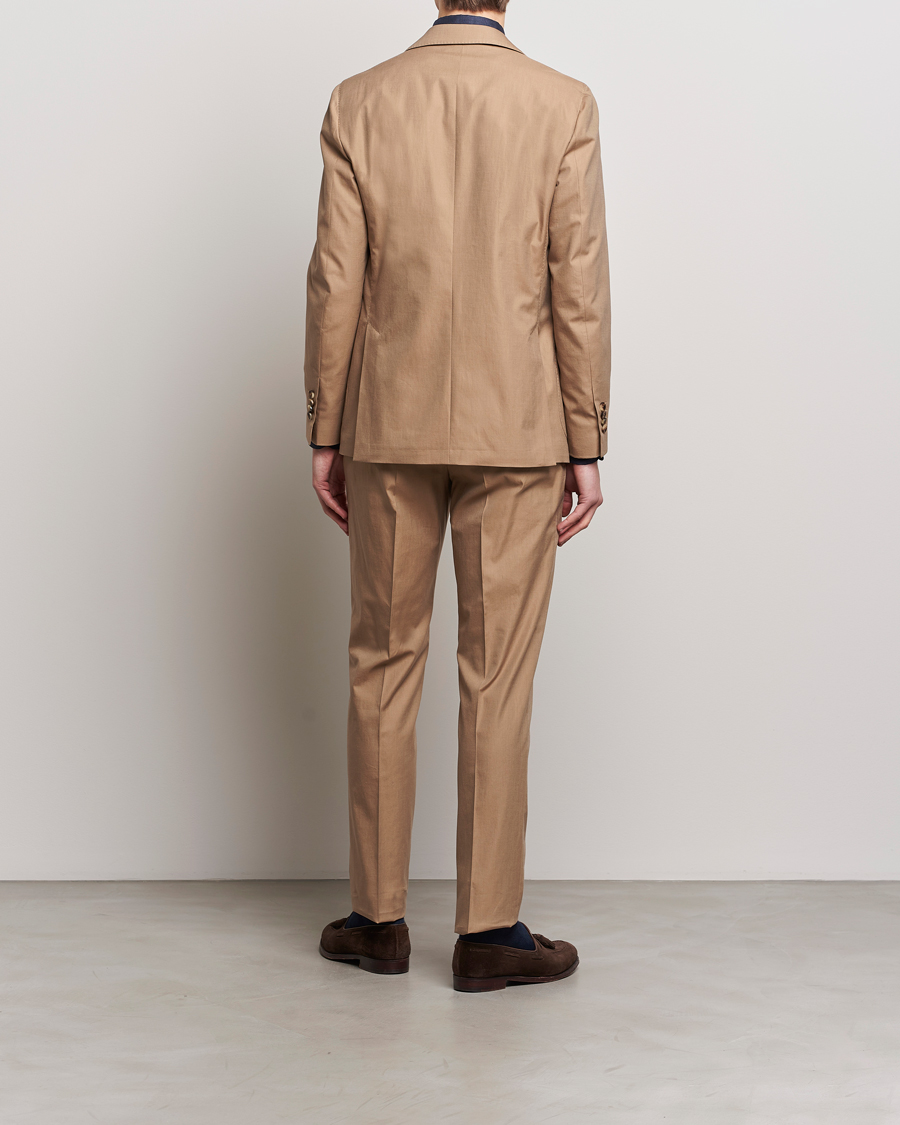 Herre | Tøj | Lardini | Solaro Cotton Suit Light Brown