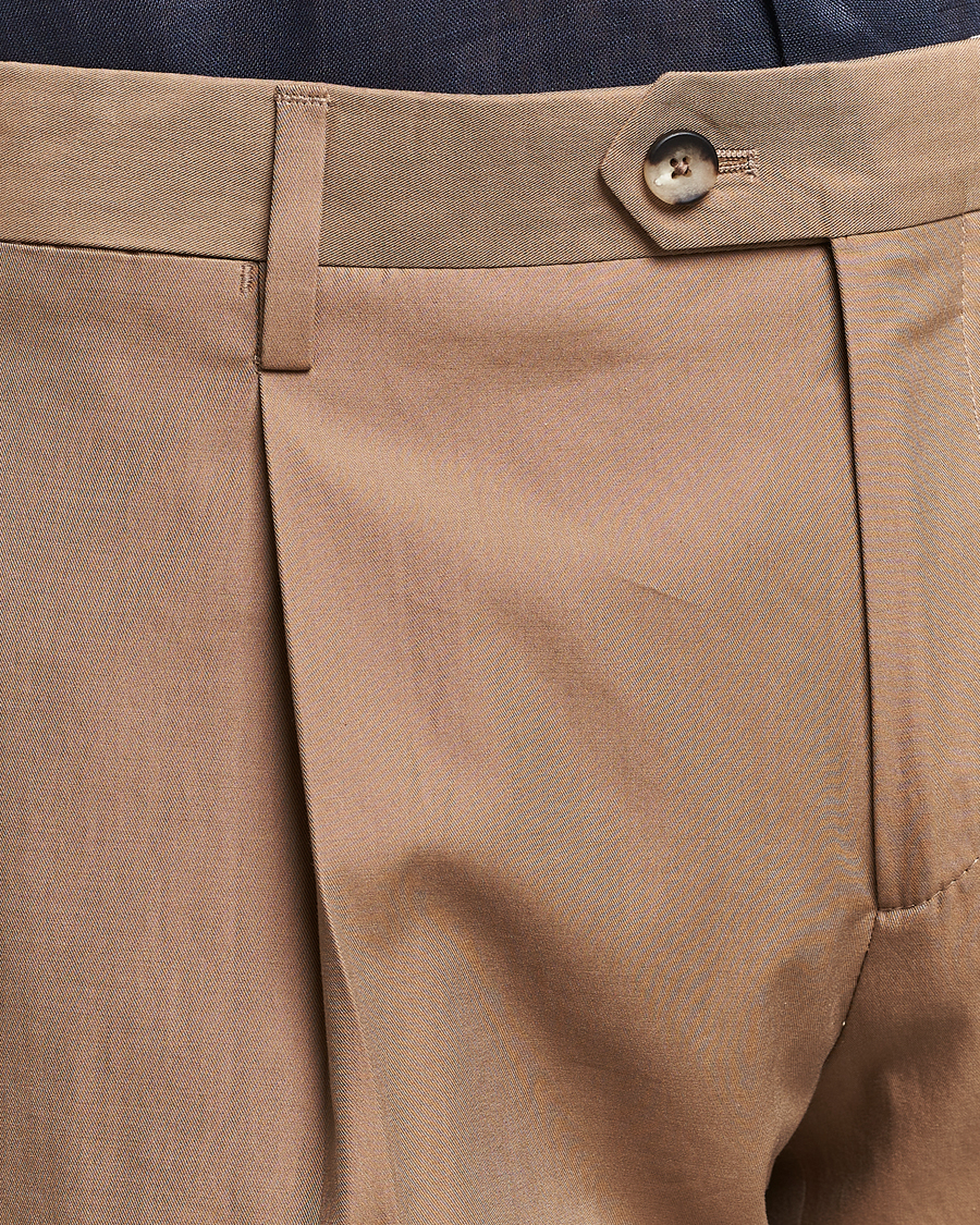 Herre | Jakkesæt | Lardini | Solaro Cotton Suit Light Brown