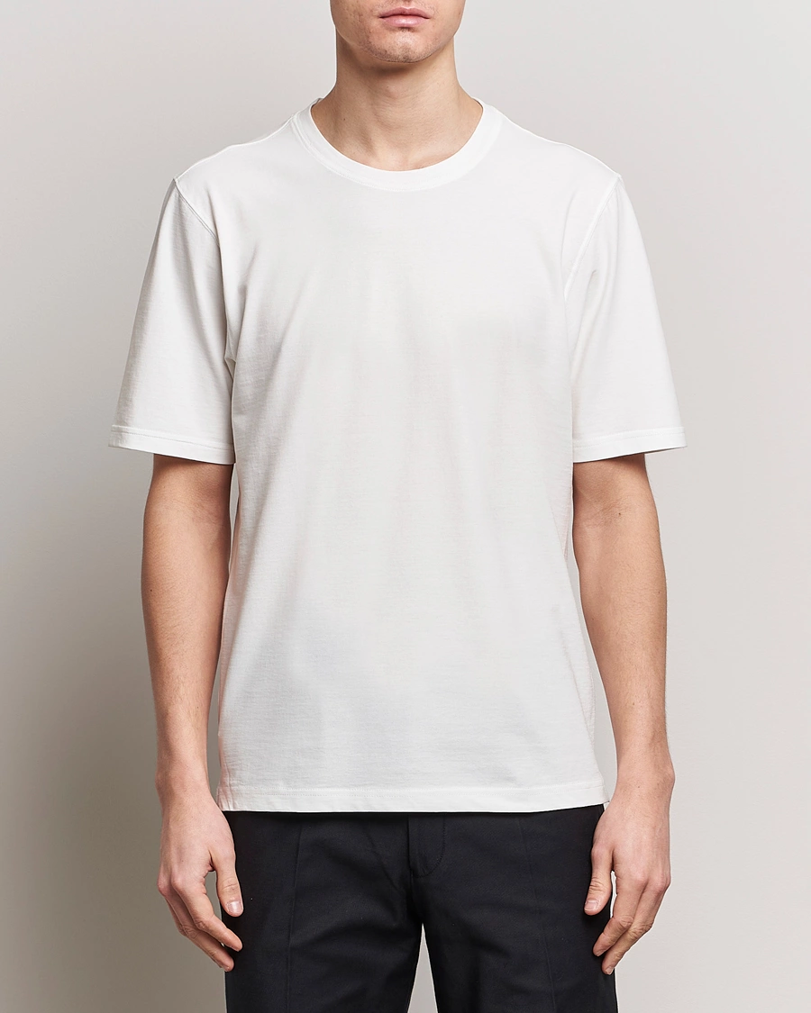 Herre | Italian Department | Lardini | Ice Cotton T-Shirt White