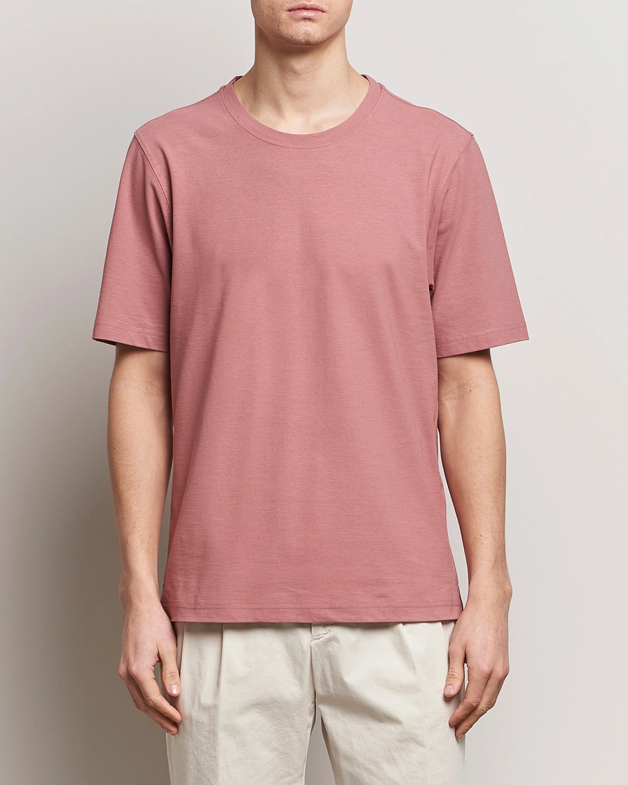 Herre | Tøj | Lardini | Ice Cotton T-Shirt Pink