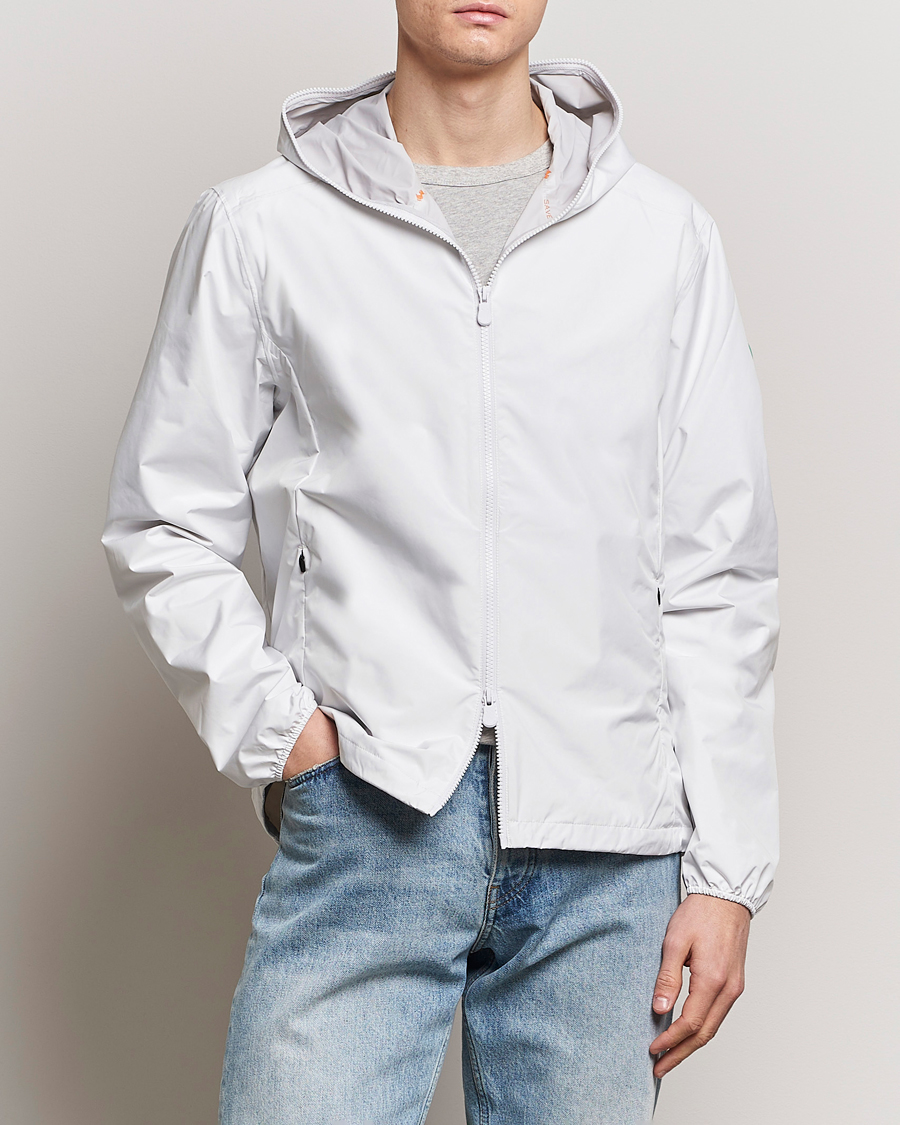 Herre | Tøj | Save The Duck | Zayn Lightweight Recycled Water Repellent Jacket White