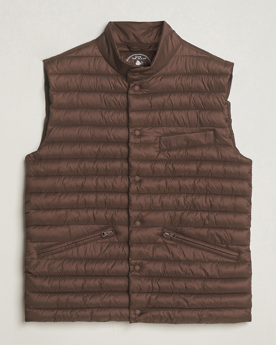Herre | Jakker | Save The Duck | Aiko Lightweigt Padded Vest Soil Brown