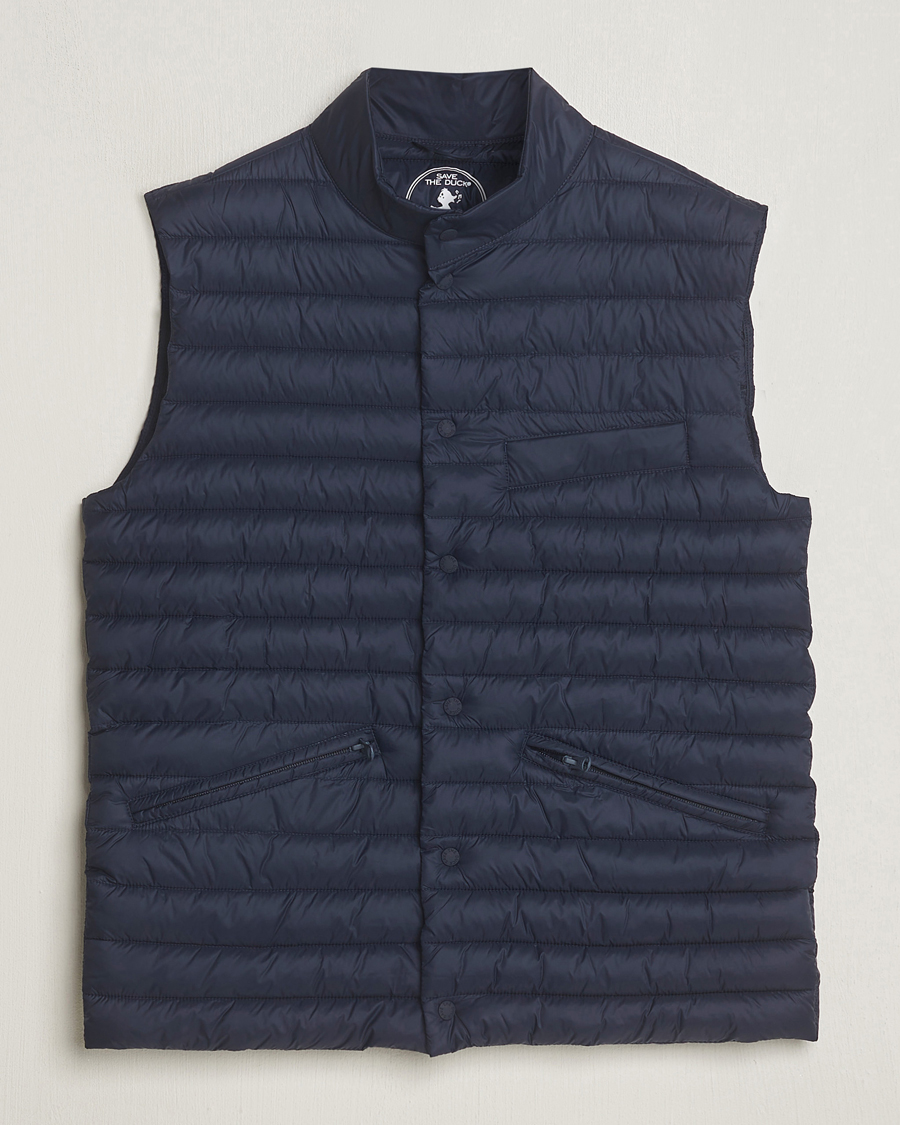 Herre | Jakker | Save The Duck | Aiko Lightweigt Padded Vest Blue Black