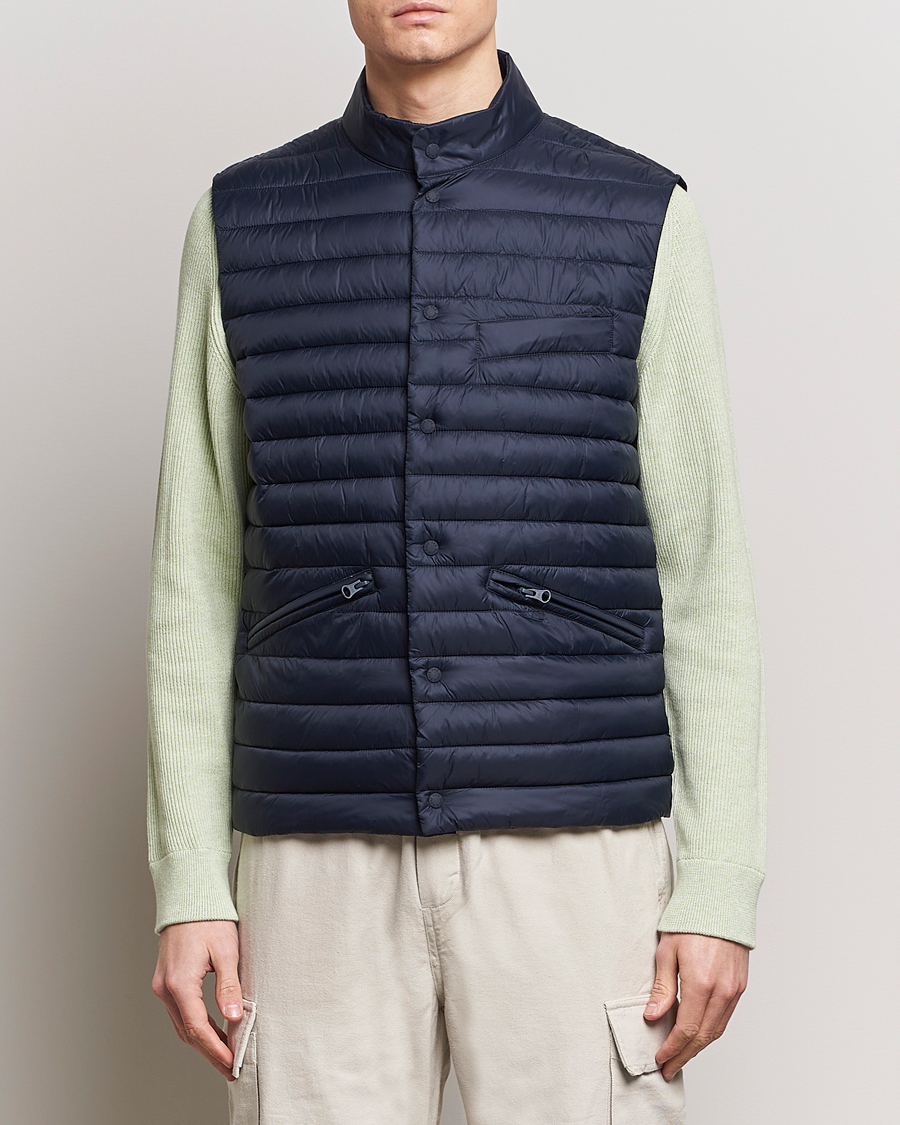 Herre | Tøj | Save The Duck | Aiko Lightweigt Padded Vest Blue Black