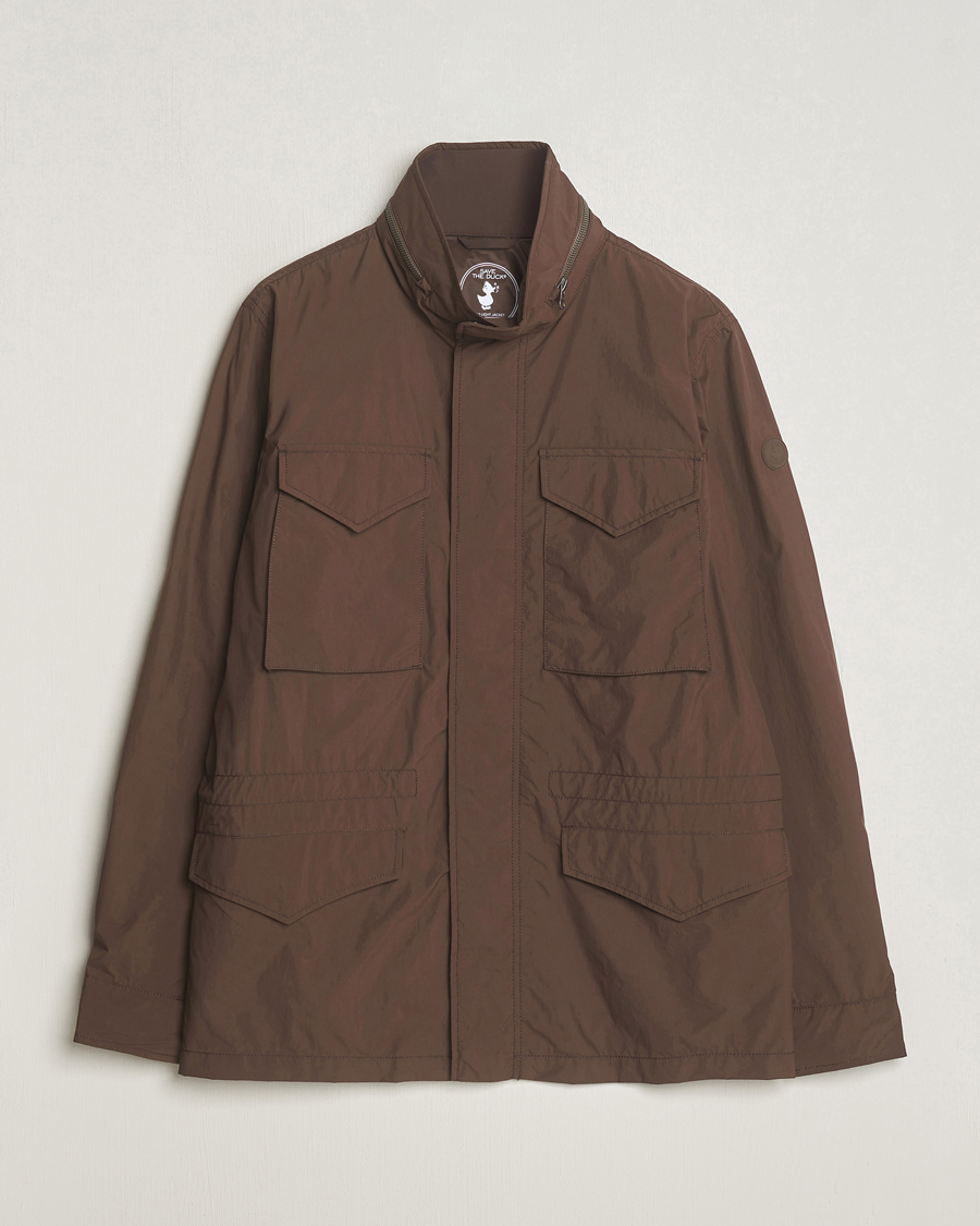 Herre | Jakker | Save The Duck | Mako Water Repellent Nylon Field Jacket Soil Brown
