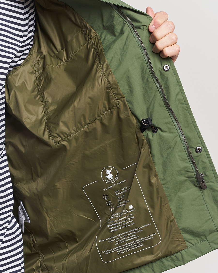 Herre | Jakker | Save The Duck | Mako Water Repellent Nylon Field Jacket Dusty Olive