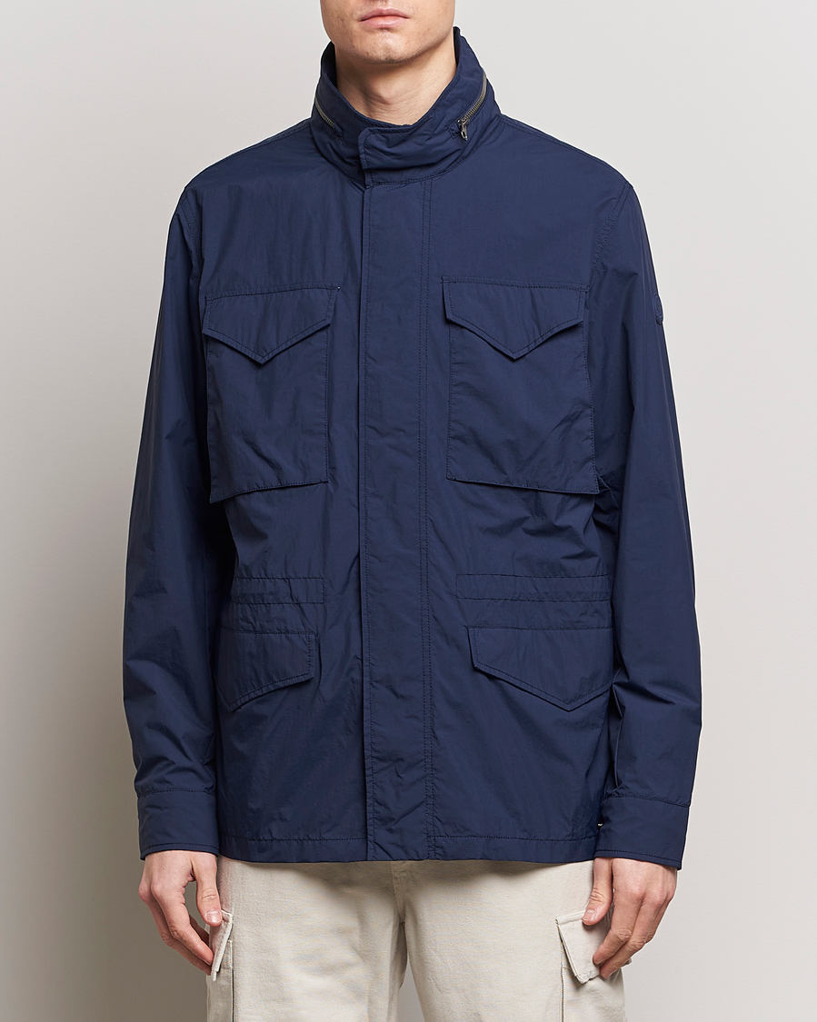 Herre | Business & Beyond | Save The Duck | Mako Water Repellent Nylon Field Jacket Navy Blue