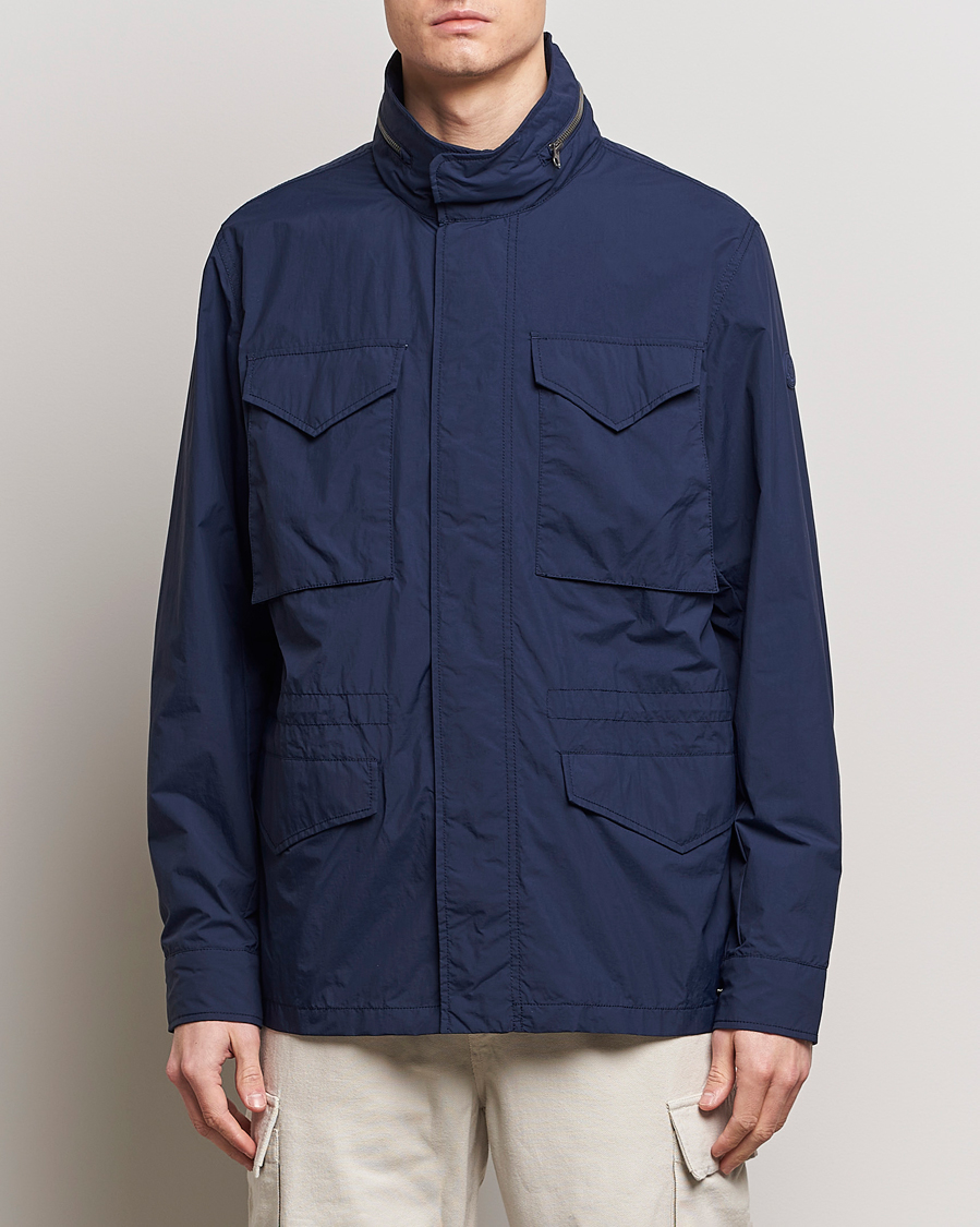 Herre | Jakker | Save The Duck | Mako Water Repellent Nylon Field Jacket Navy Blue