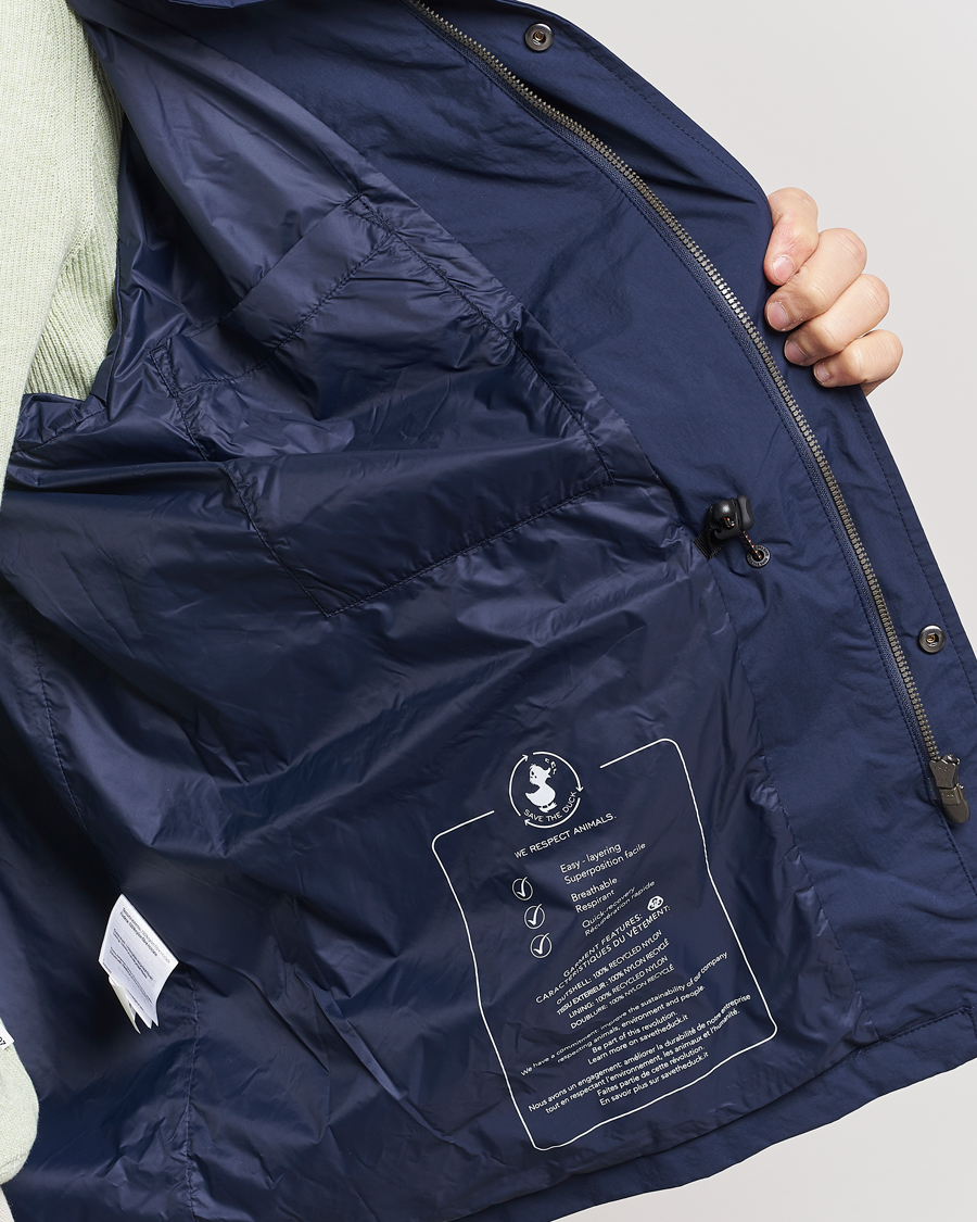 Herre | Jakker | Save The Duck | Mako Water Repellent Nylon Field Jacket Navy Blue
