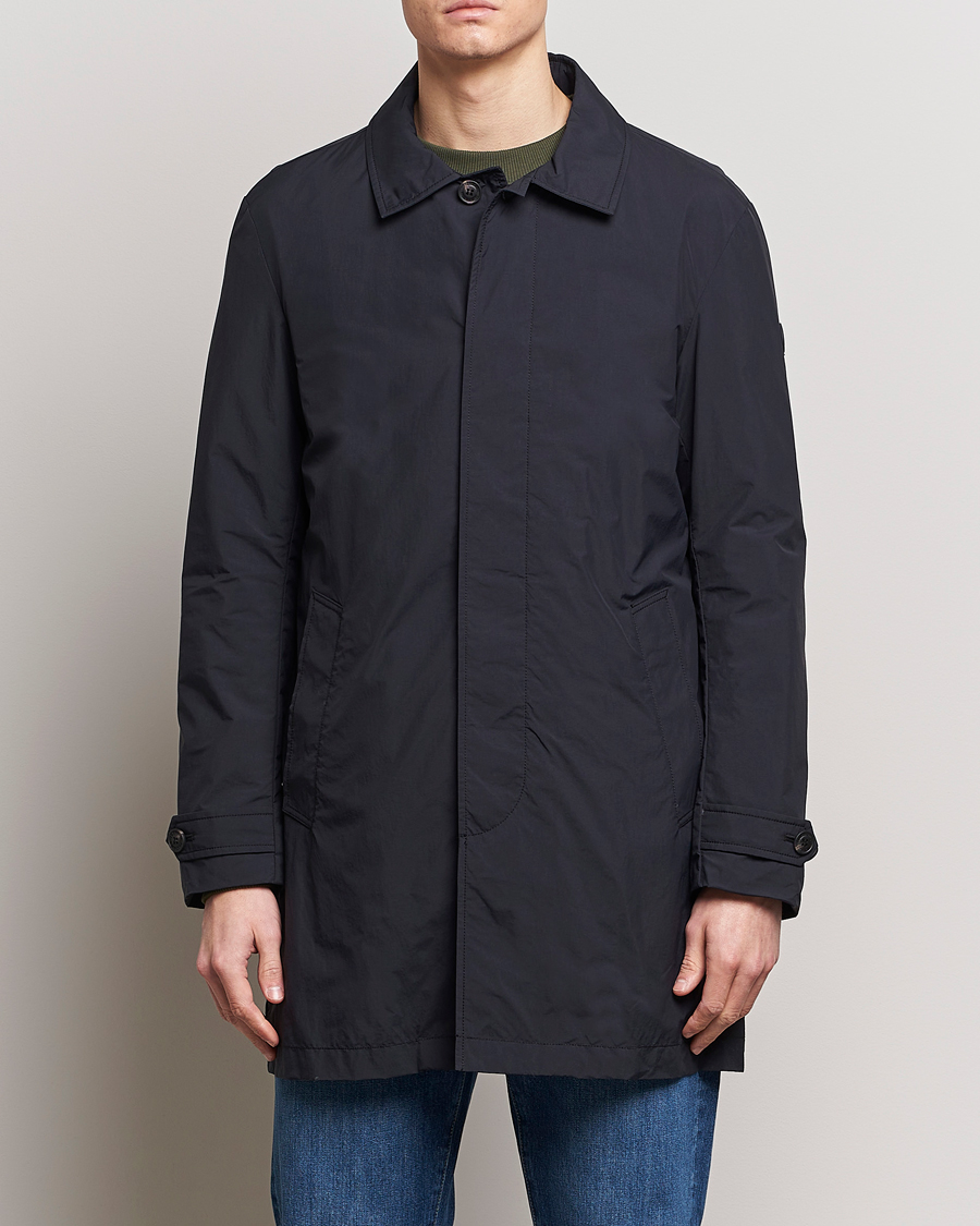 Herre | Business & Beyond | Save The Duck | Rhys Water Repellent Nylon Coat Black