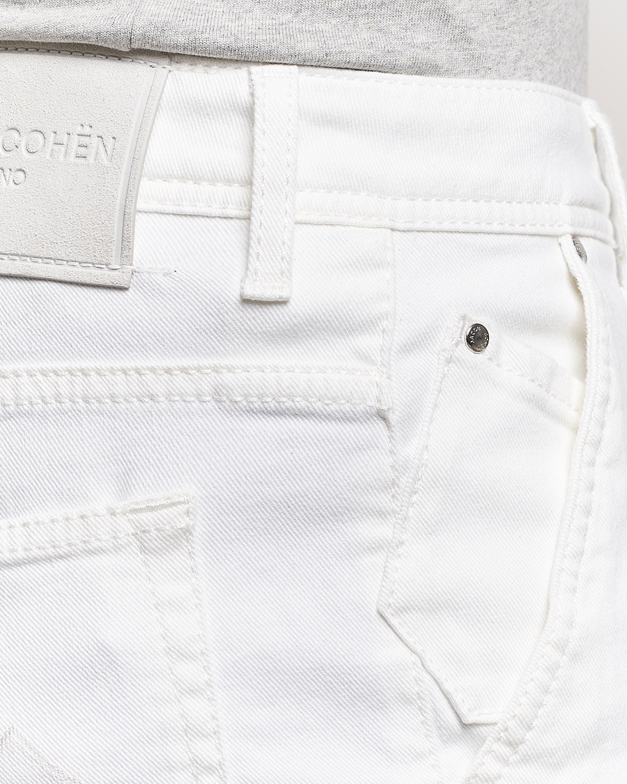 Herre | Shorts | Jacob Cohën | Lou Stretch Denim Shorts White