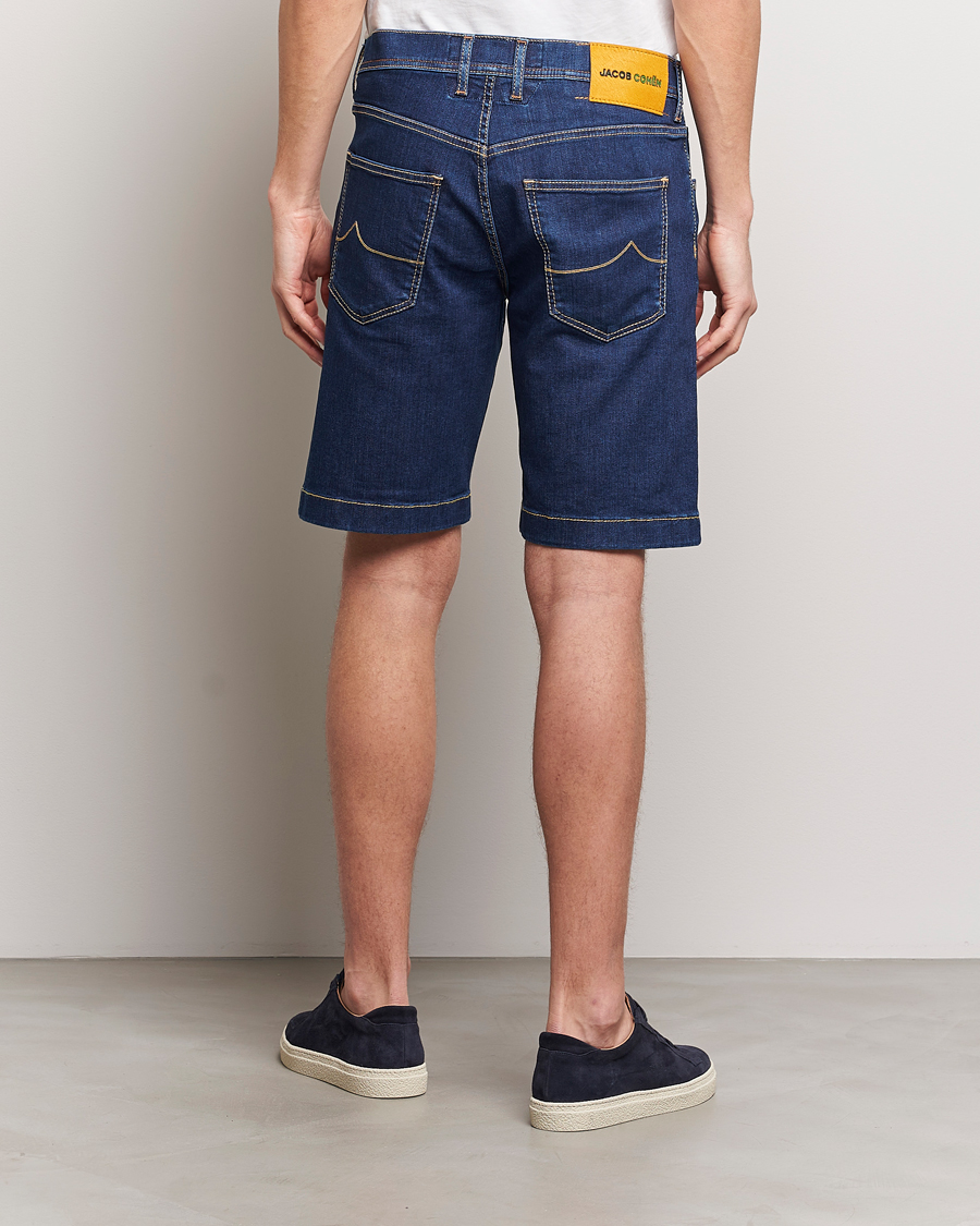 Herre | Shorts | Jacob Cohën | Nicolas Stretch Denim Shorts Dark Blue