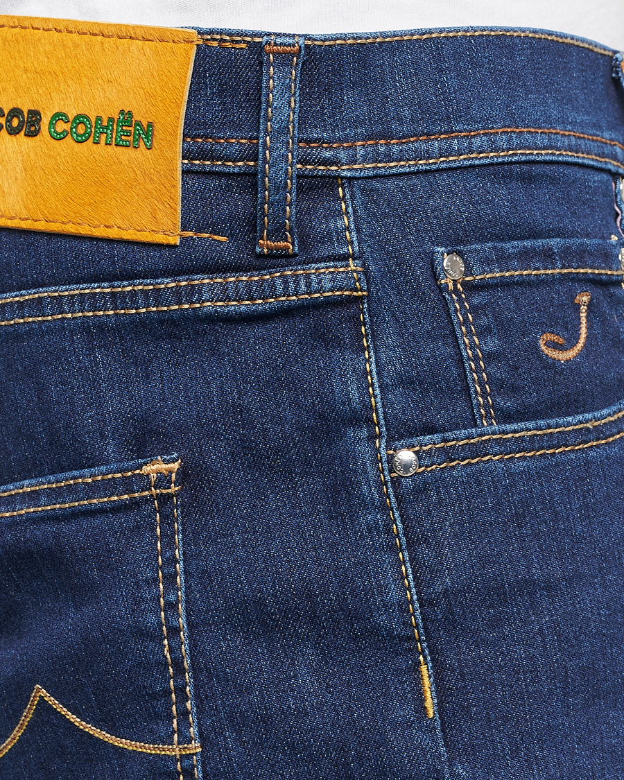 Herre | Shorts | Jacob Cohën | Nicolas Stretch Denim Shorts Dark Blue