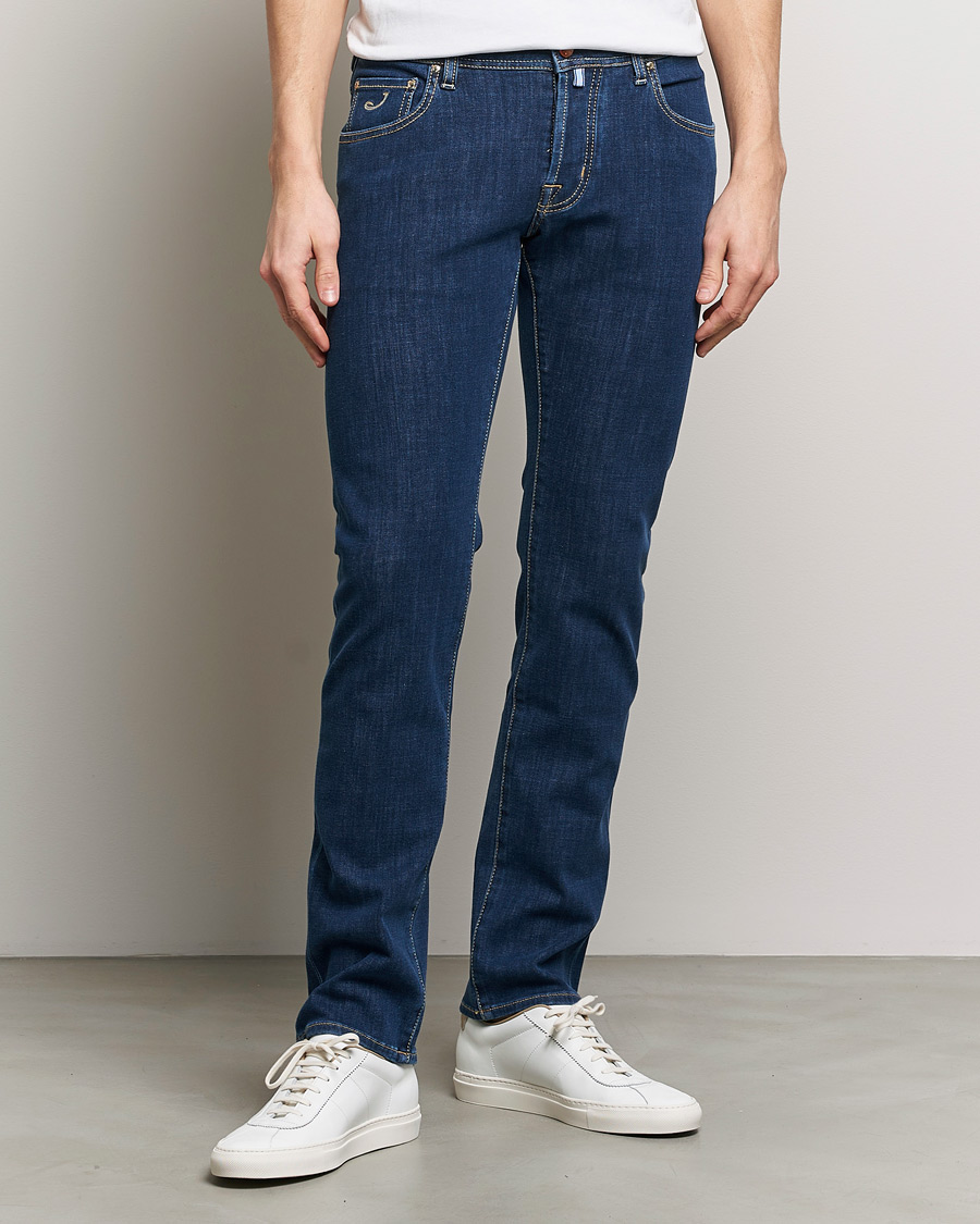 Herre | Afdelinger | Jacob Cohën | Nick Slim Fit Dual Stretch Jeans Dark Blue