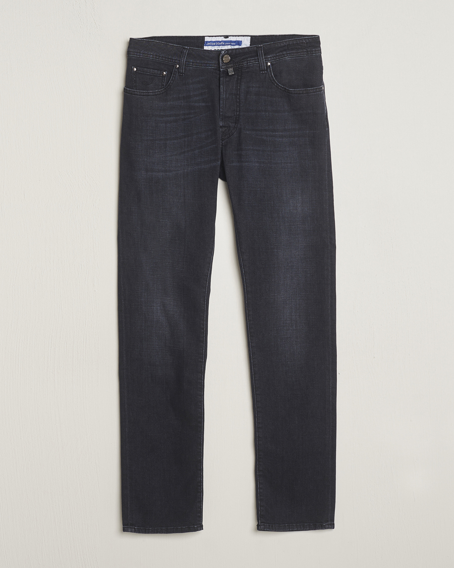 Herre | Jeans | Jacob Cohën | Bard Slim Fit Stretch Jeans Grey Black
